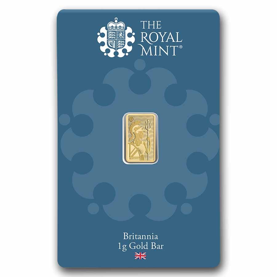 1 gram Gold Bar – The Royal Mint Britannia (New Assay)