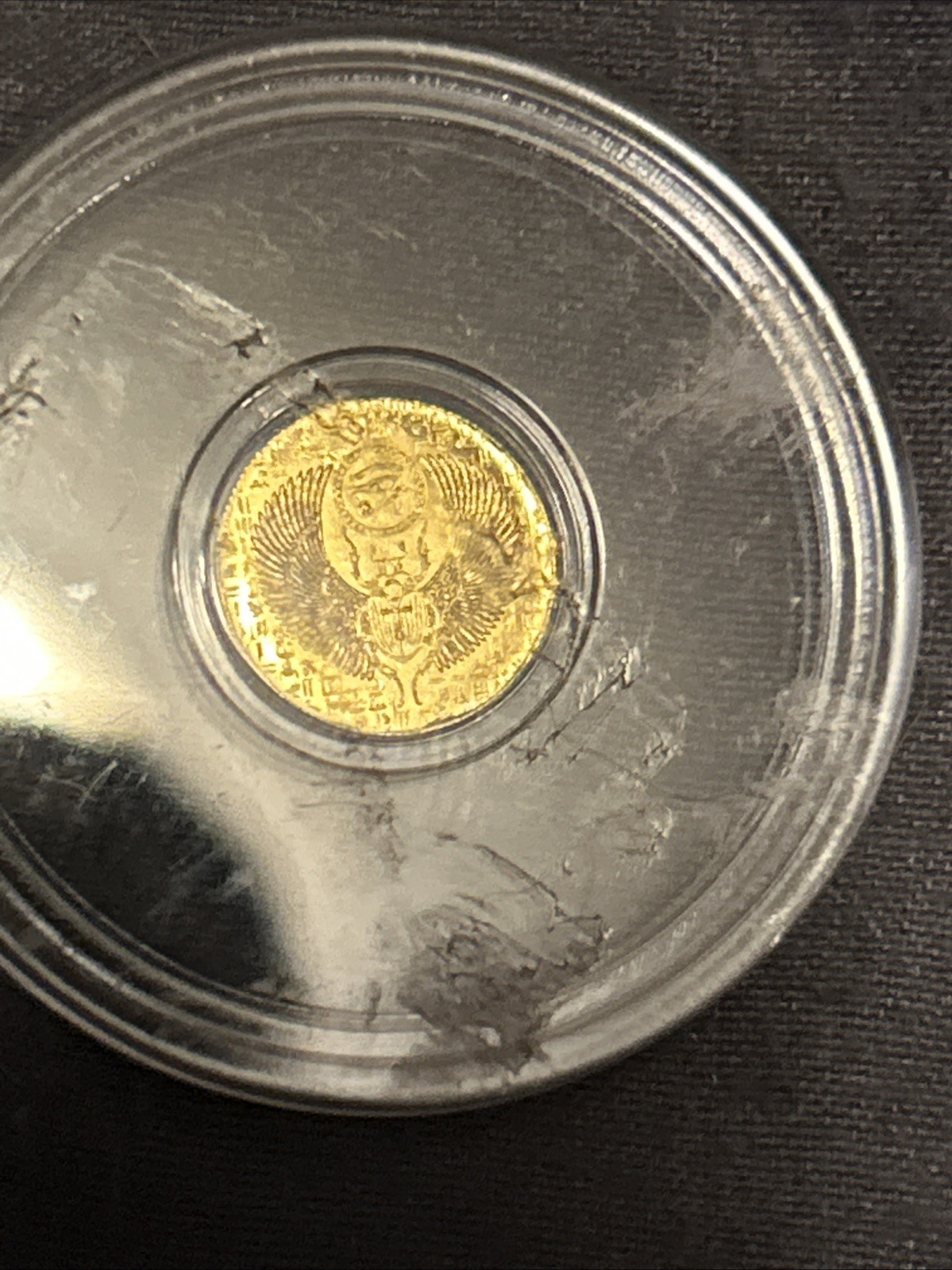 X2 1/200th .9999 Gold Rounds In Capsules Total of 2 Rounds