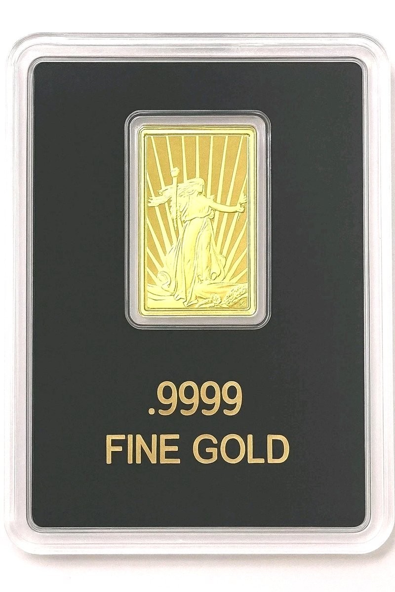 2025 St. Gaudens Miss Liberty .9999 Pure Gold Bar – Sealed Proof Bullio