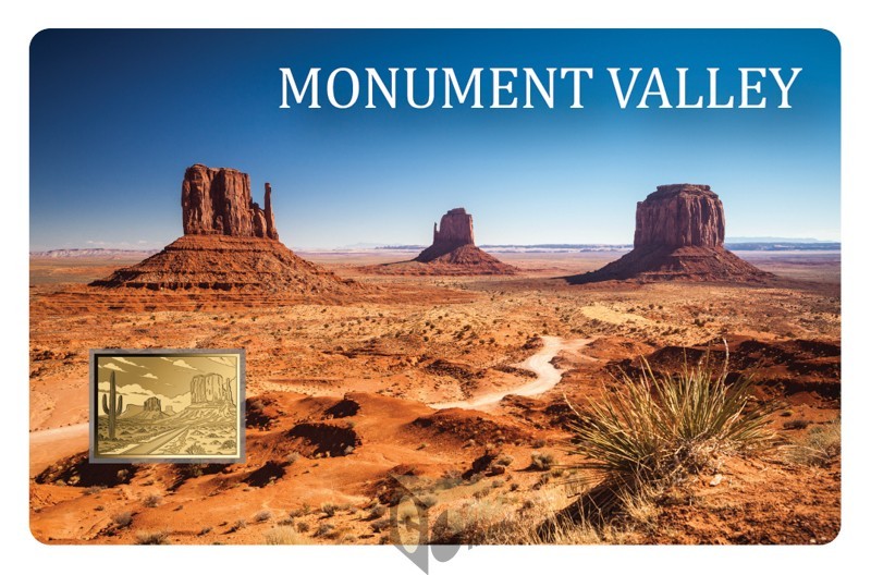 Monument Valley America Series 1/1000 Oz 999 Gold Medal