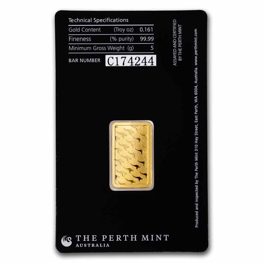5 gram Gold Bar – The Perth Mint (In Assay)