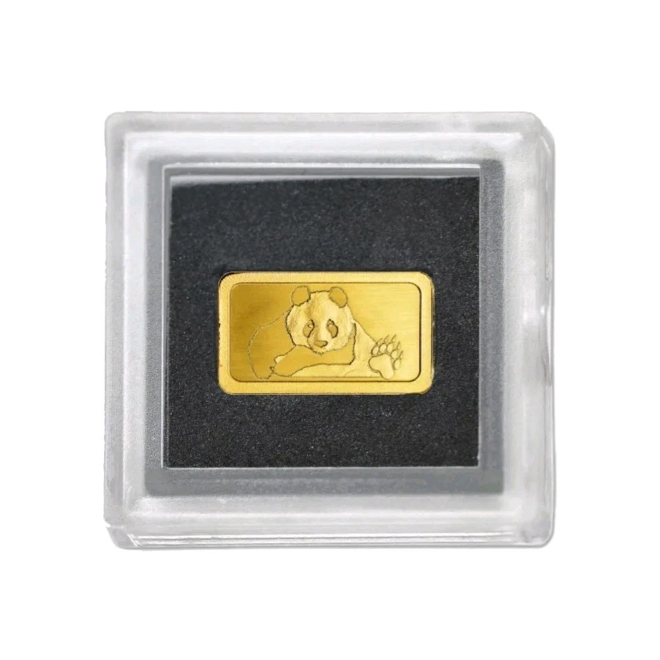 0.5g Gold Bar Panda Germany Berlin 999.9 Fine Gold 24 Carats