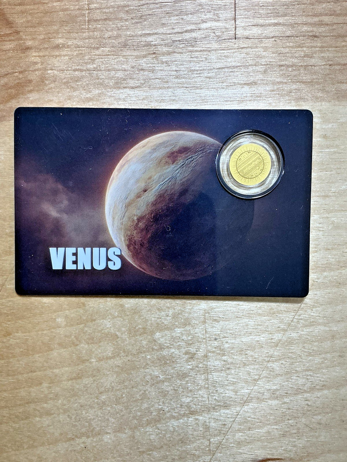 2026 Liberia Venus 12 Dollars 1/1000 oz .9999 Gold Coin COA Card