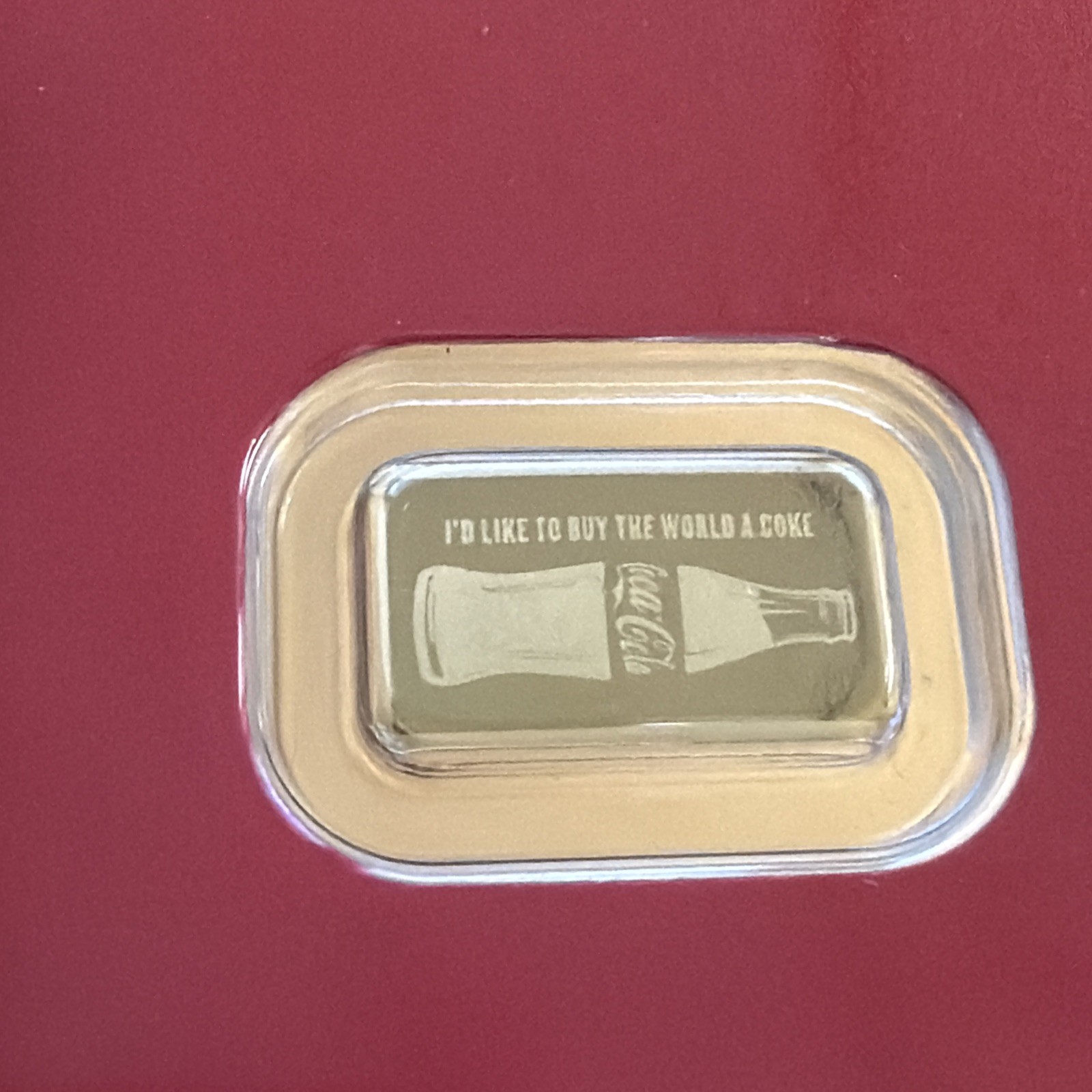 Coca-Cola 1/2 .5 Gram Gold Bar .9999 Fine Gold in Assay Card Collectible