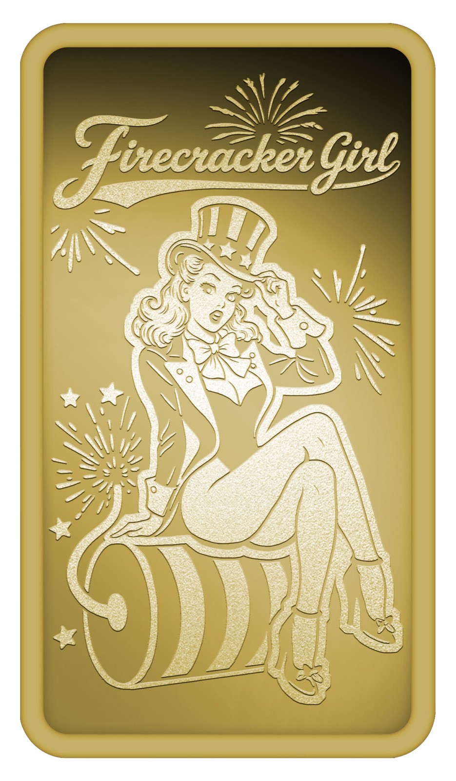2026 Liberia Firecracker Girl 1/200 oz Gold Coin mintage 999