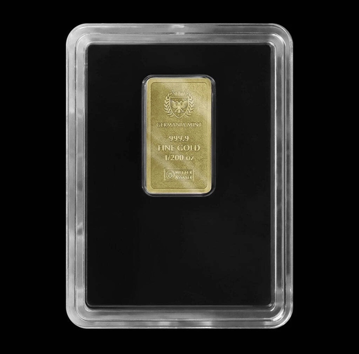 1/200 Oz Gold Bar 999.9 Fine Germania Mint Sealed Assay Mini Gold Bullion