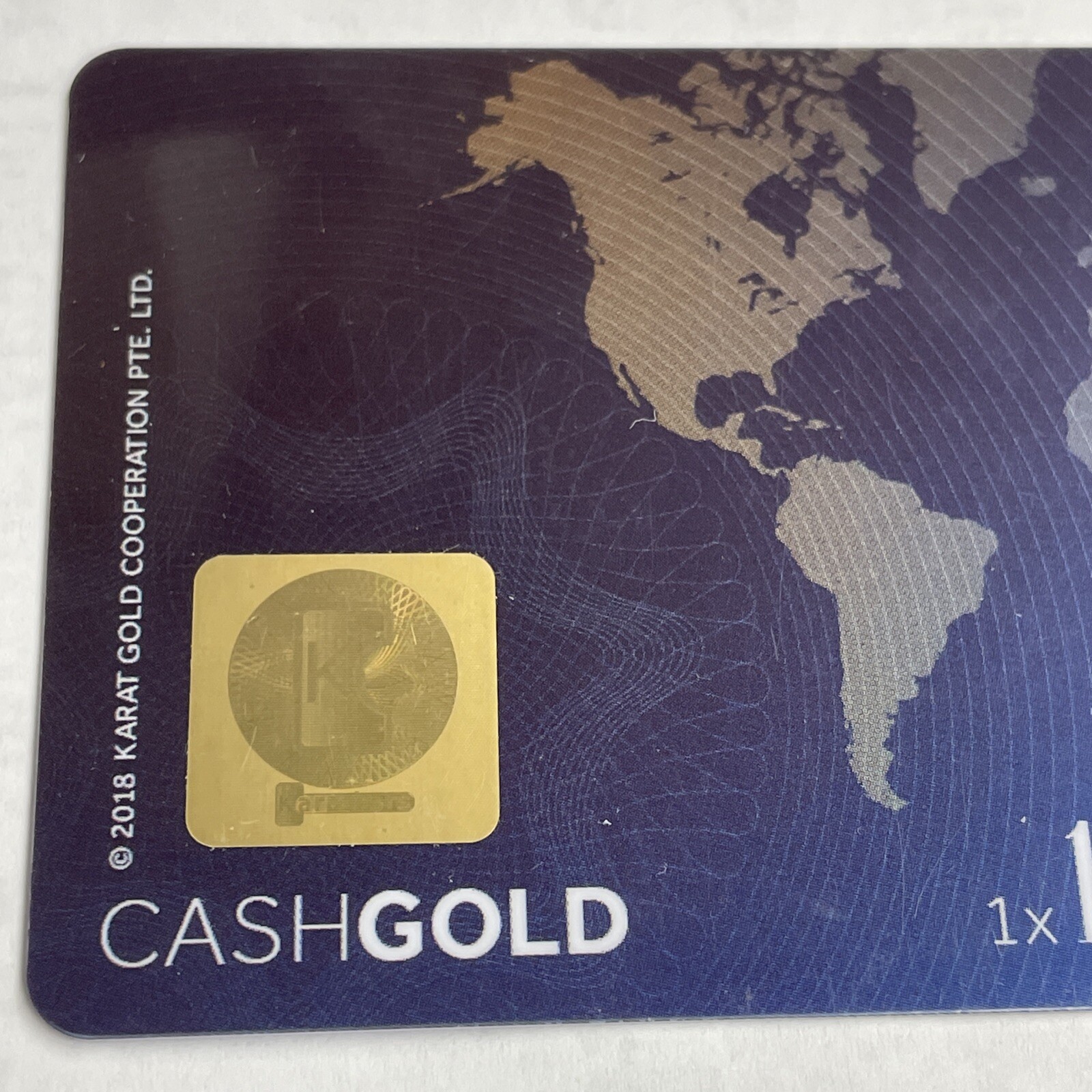 999.9 Fine Gold Bar 1 gram Cash Gold