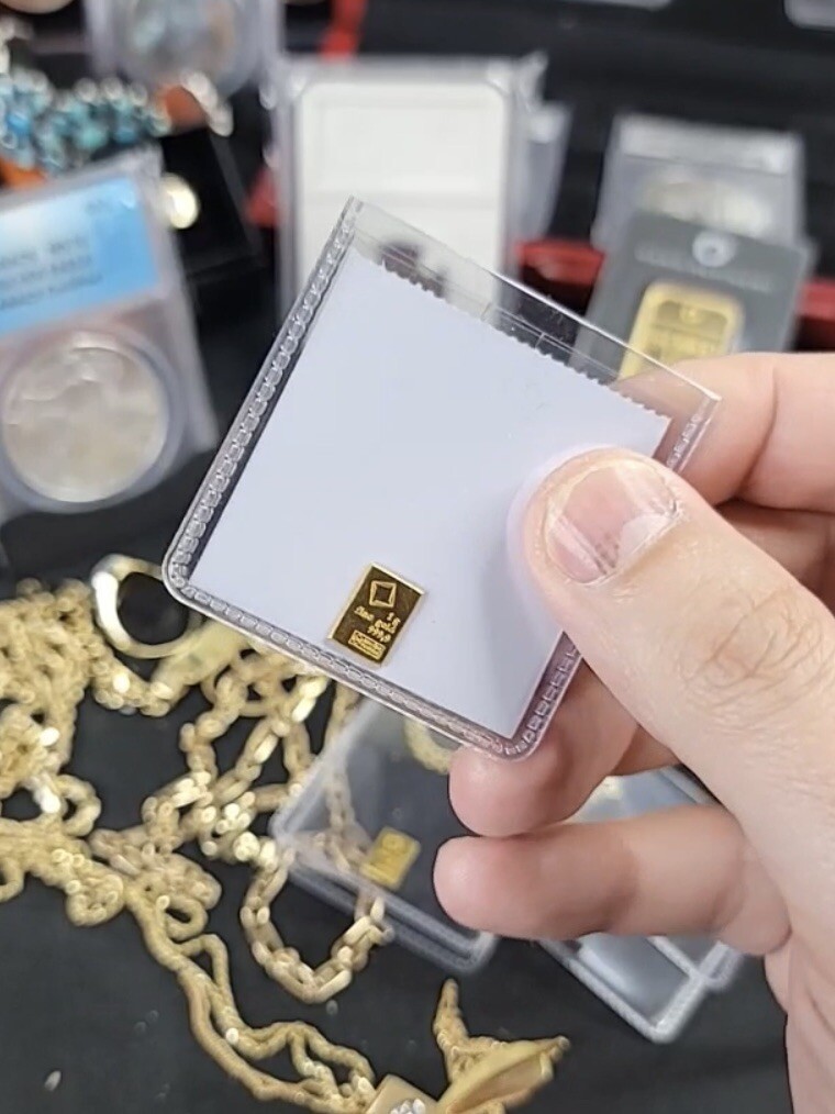1 gram Gold Valcambi Bar – In Plastic- Fractional Gold- Apocalypse Money