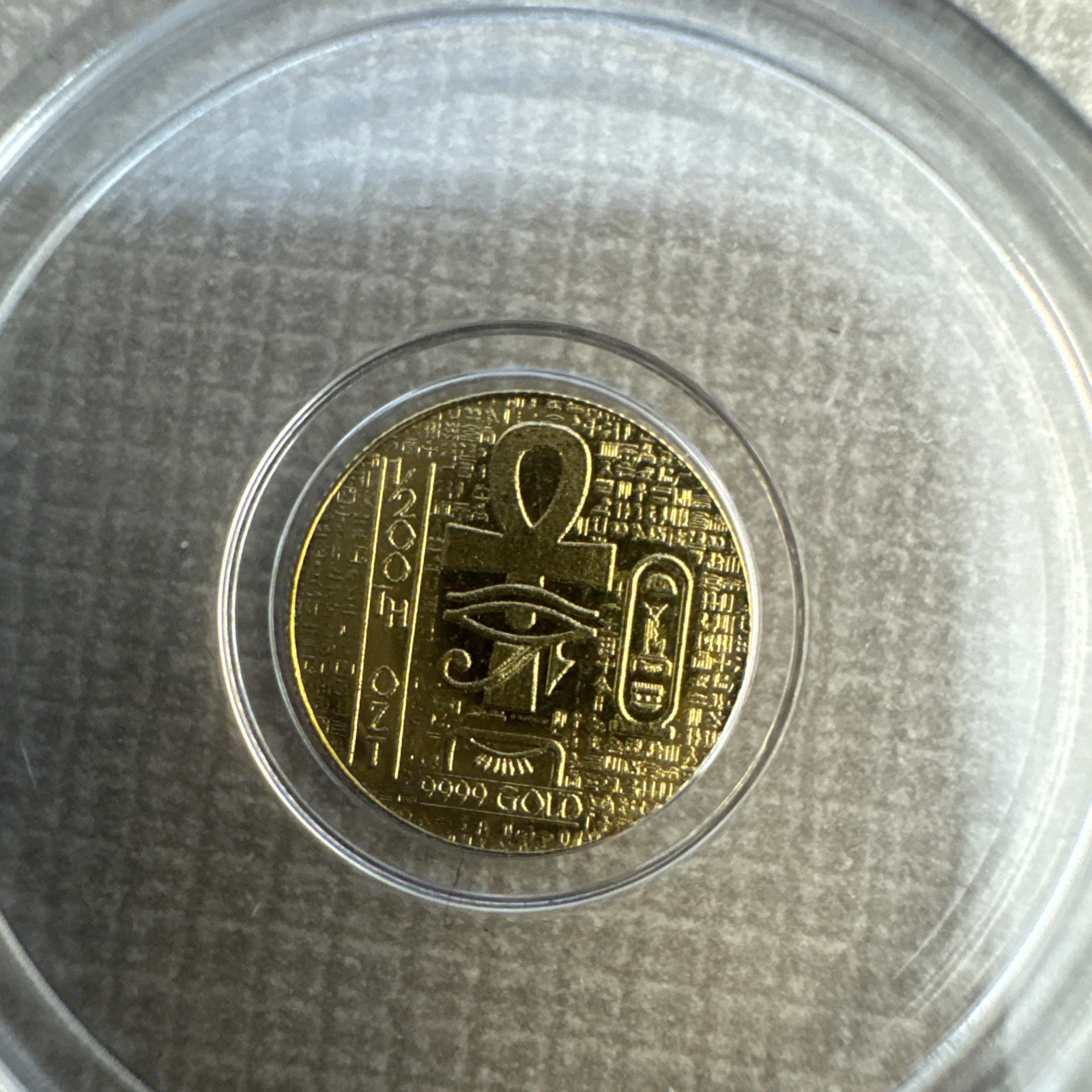 1/200 oz .9999 Pure Gold Egyptian Scarab Round 🪲 24K Fine Gold Bullion-8 Pack
