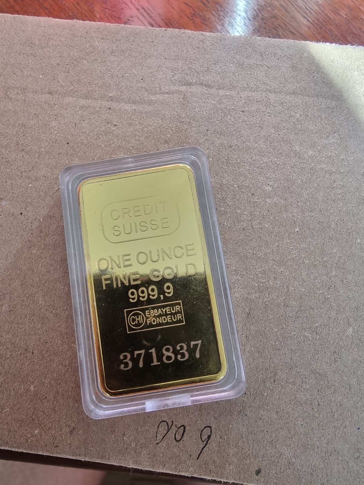 Credit Suisse 1 ounce 999,9