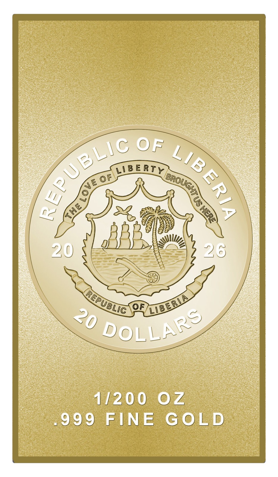 2026 Liberia Dragon Skull Proof 1/200 oz Gold Coin (999 Mintage)