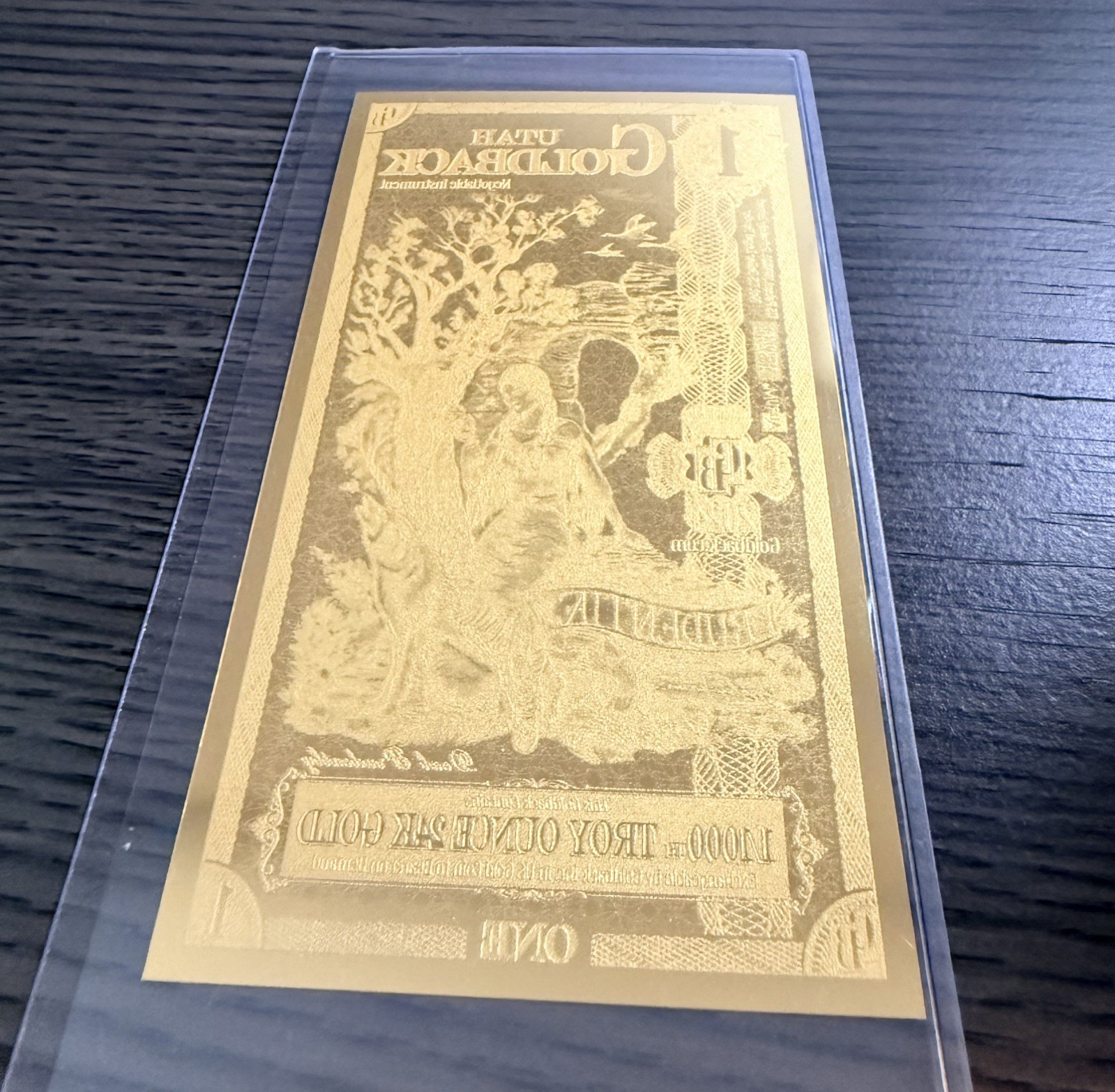 Perth Mint 1 oz Gold Bar .9999 Fine & 99.99% Pure Gold w/ free $1 Utah Goldback