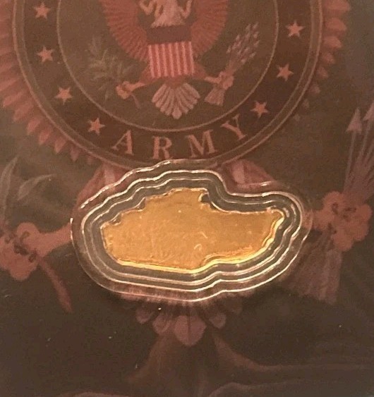 U.S. Army Tank Shaped 1/1000 oz Gold Coin in Assay Card – 9,999 Mintage