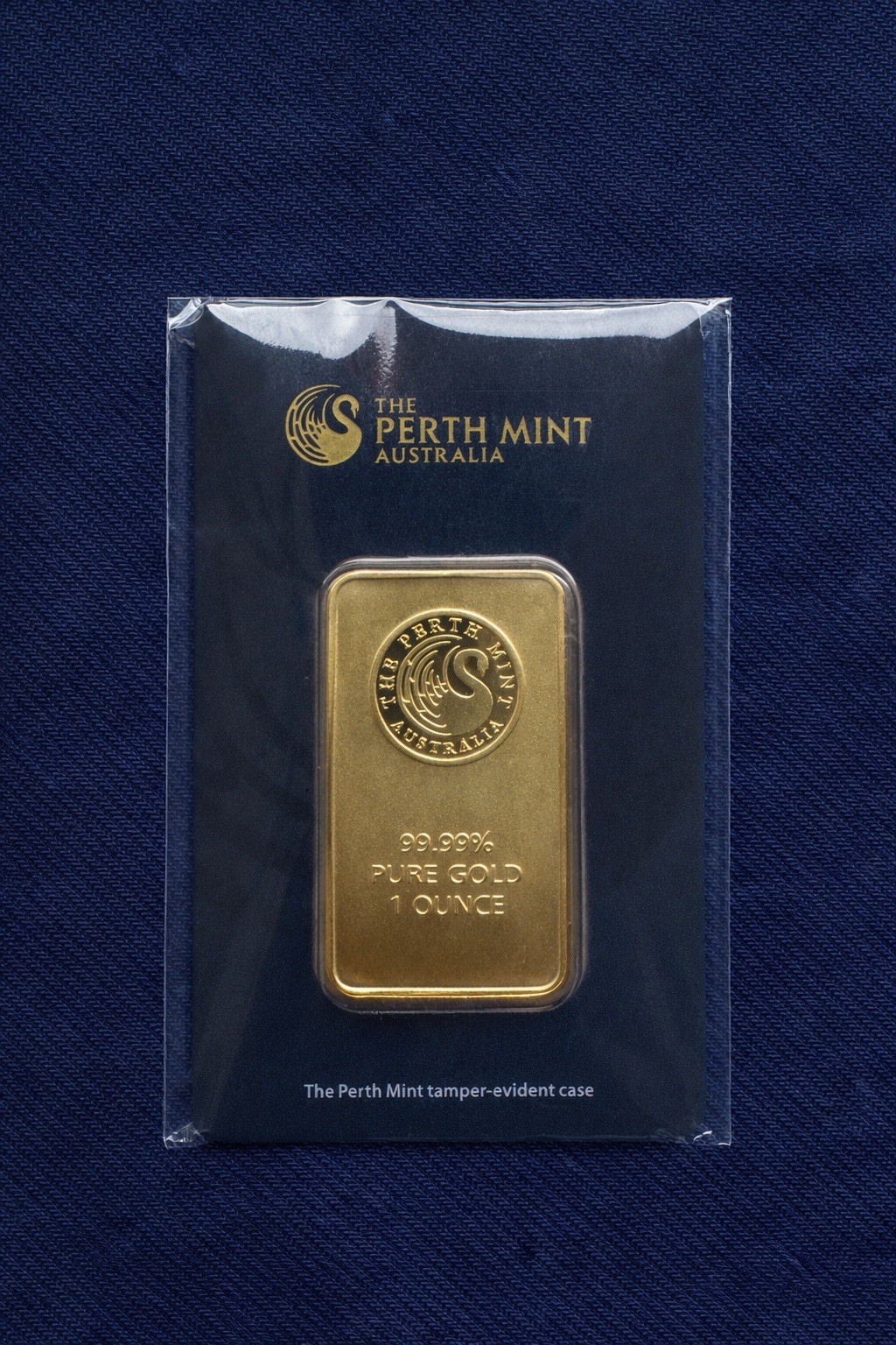 The Perth Mint 1 oz Gold Bar 99.99% Pure Gold in Tamper-Evident Case