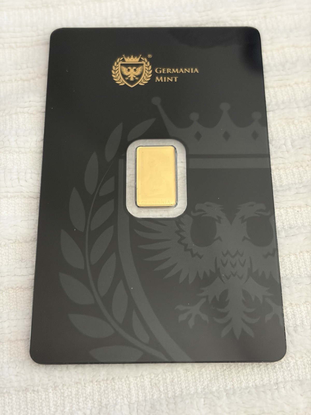 Germania Mint 1/200 oz Fine Gold Bar Sealed Certified Assay Card