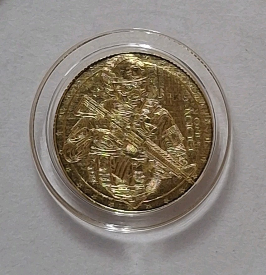 Monarch Metals 1/200oz Gold Tactical Skeleton In Capsule