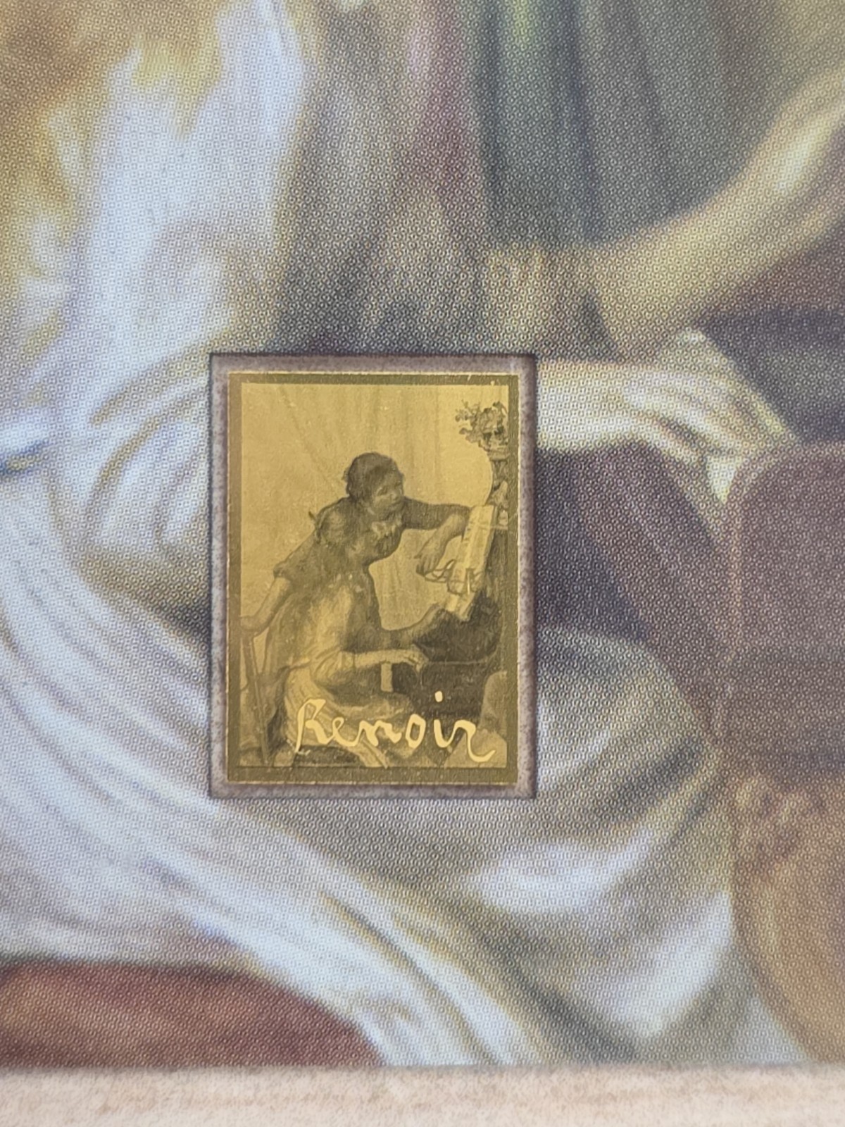 Renoir Young Girls at the Piano 1/1000 Oz Gold Coin 3000 Francs Chad 2024
