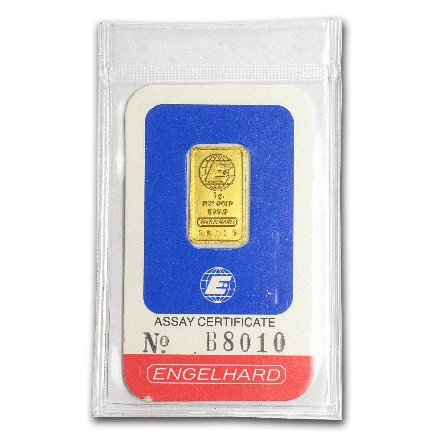 1 gram Gold Bar – Engelhard (In Assay)