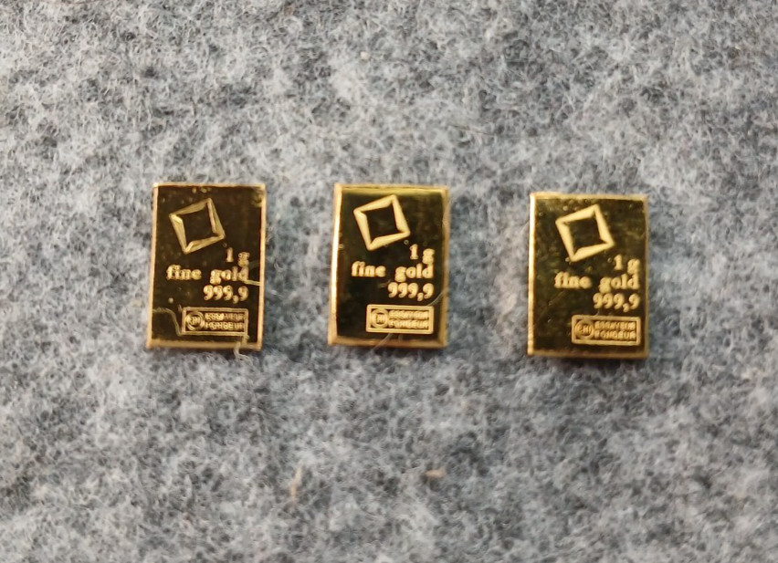 3 Grams Fine Gold Bars – Assayed .9999 Pure Fine Bullion, Valcambi Suisse Swiss