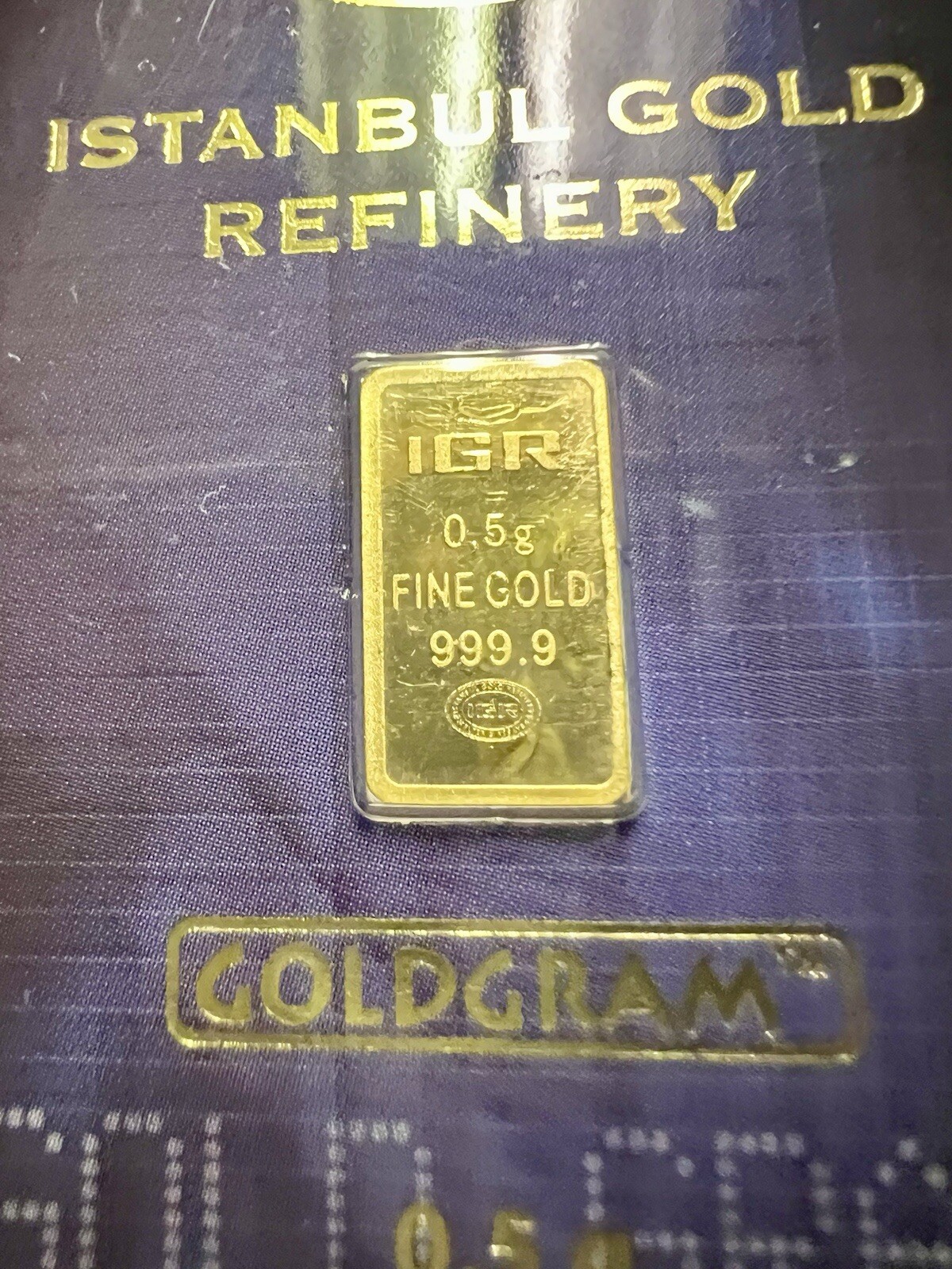 🔥🔥BU GOLD BULLION BARS In Assay 1 & 1/2 gram .9999 Istanbul Gold Refinery