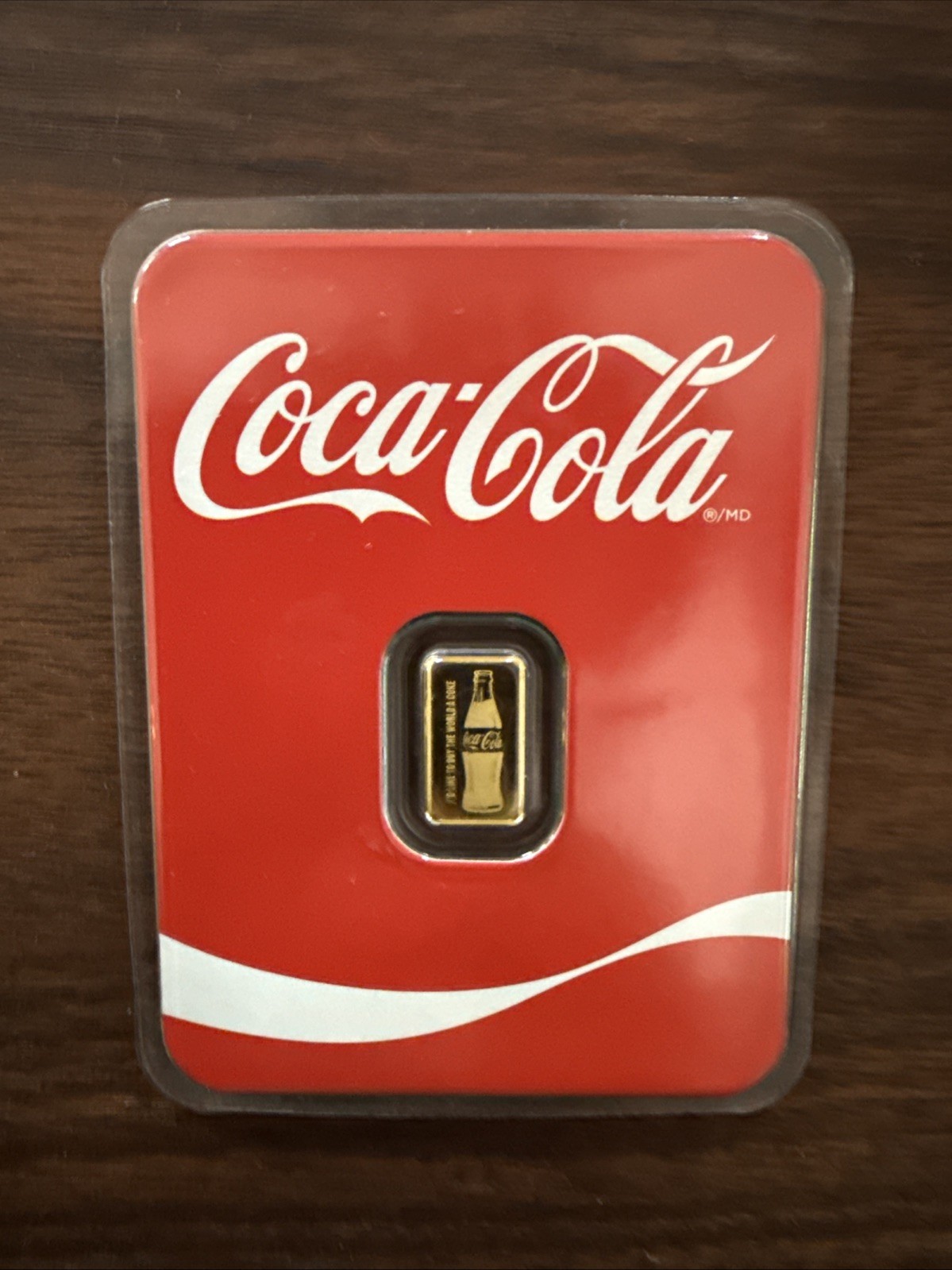Coca Cola Collectible Gold And Silver .5g Gold Bar 1oz Silver Round In Assay 🔥