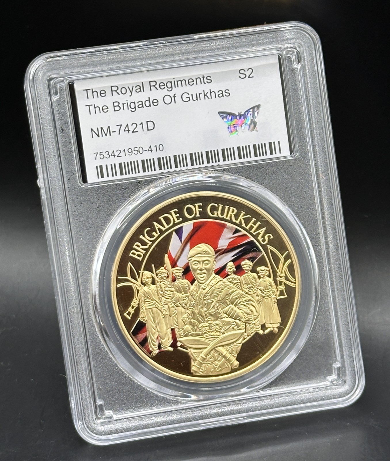 The Royal Regiments S2 The Gurkhas Commemorative Coin in Airtight display case