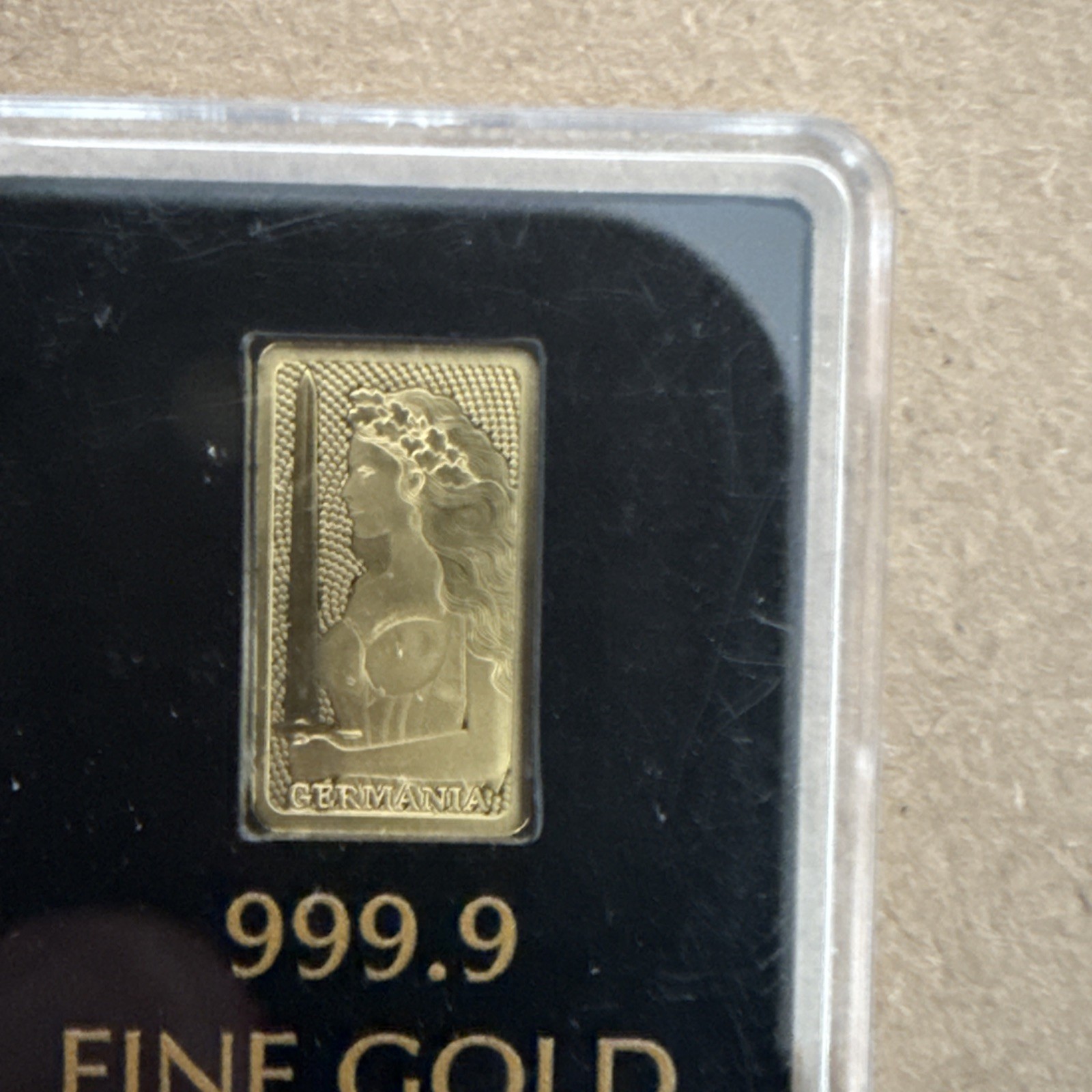 1/200 Oz Gold Bar 999.9 Fine Germania Mint Sealed Assay Mini Bullion investment