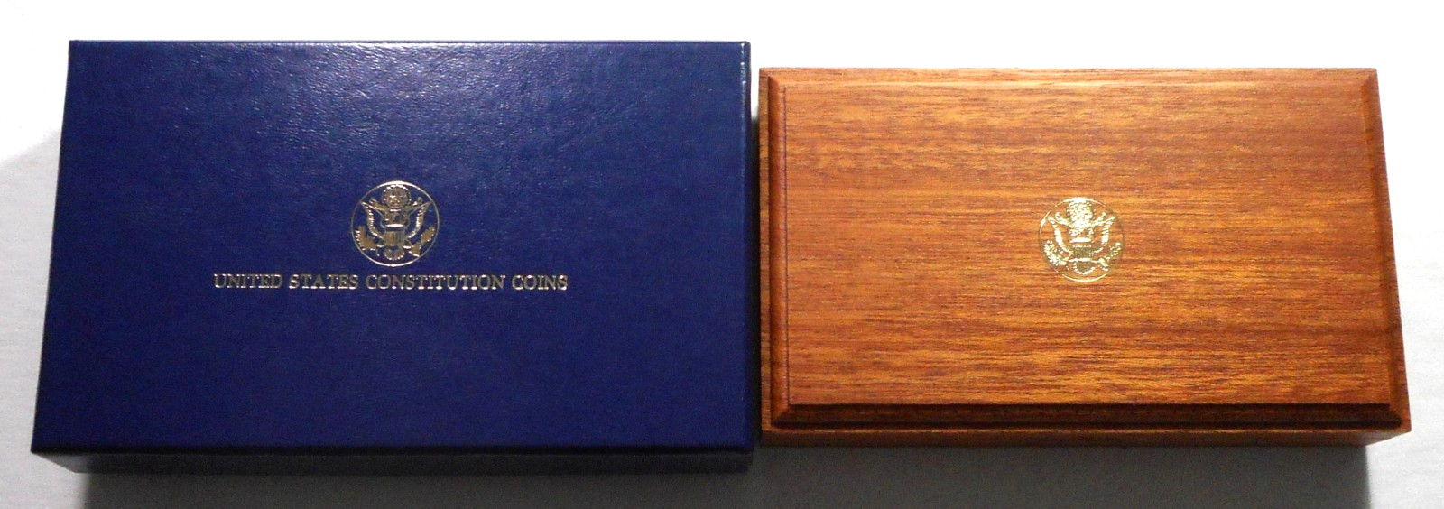 1987 United States Constitution 4-Coin Set w/ 2 $5 Gold Coins & 2 Silver Dollars