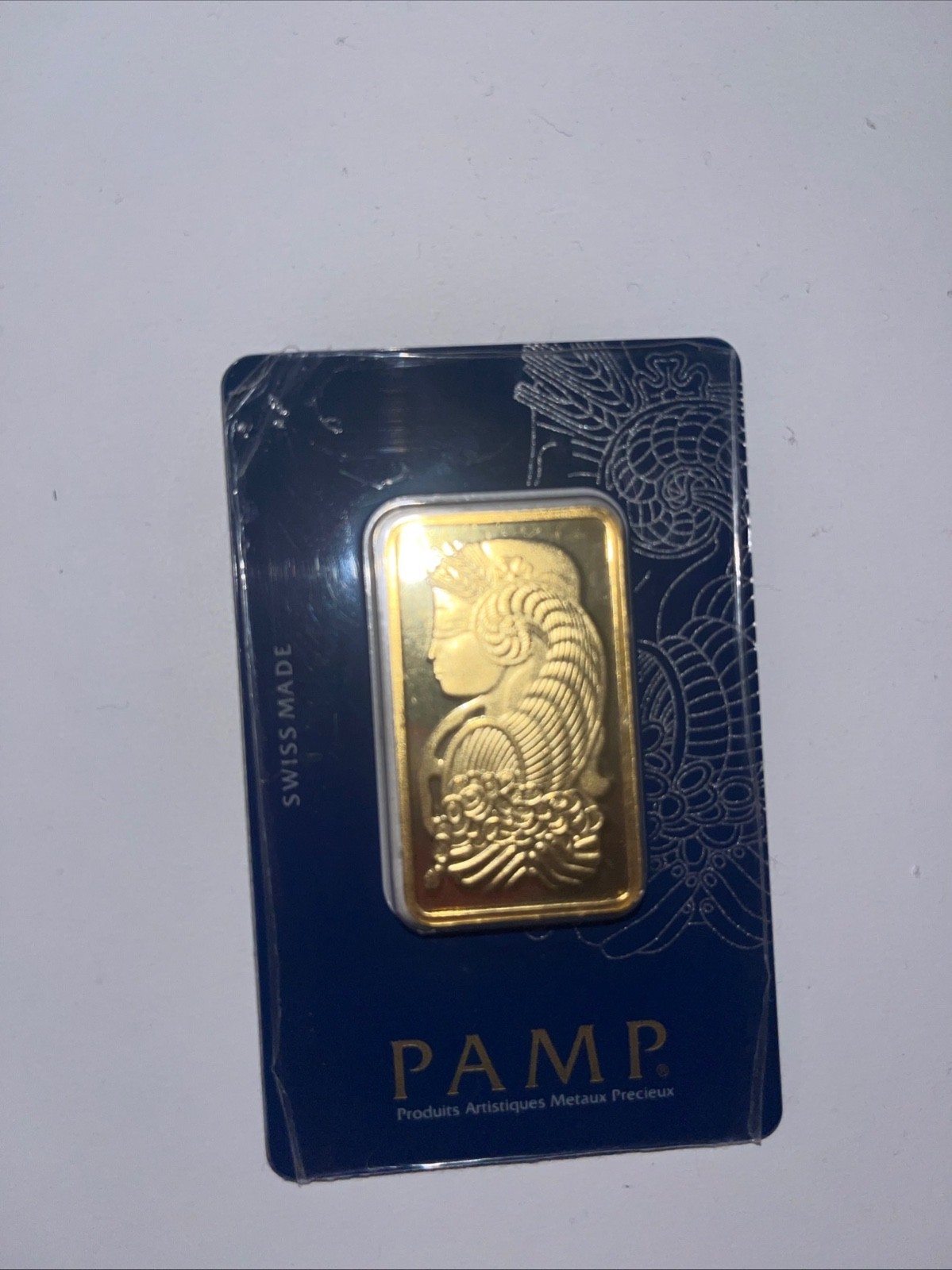 1 oz Gold Bar PAMP Suisse Lady Fortuna Veriscan (In Assay) .9999 Fine
