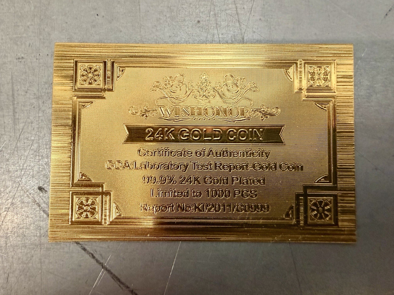 UK British Banknotes 24K Gold Foil Bullion Bar Set