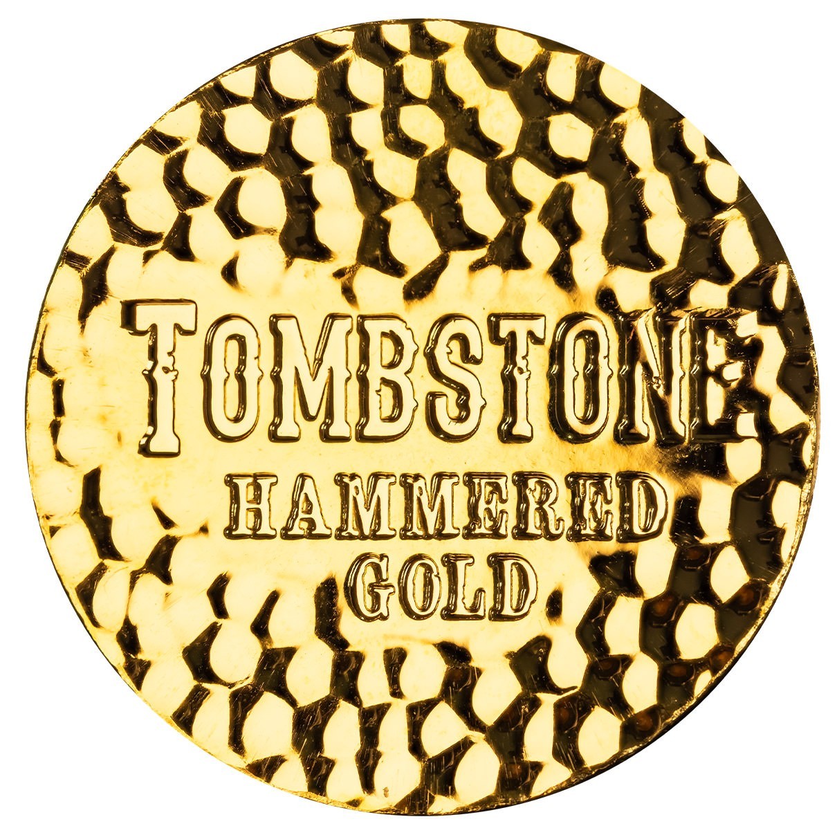 1 oz Tombstone Hammered Gold Round – 1 oz .9999 Gold w/ COA BU #A418