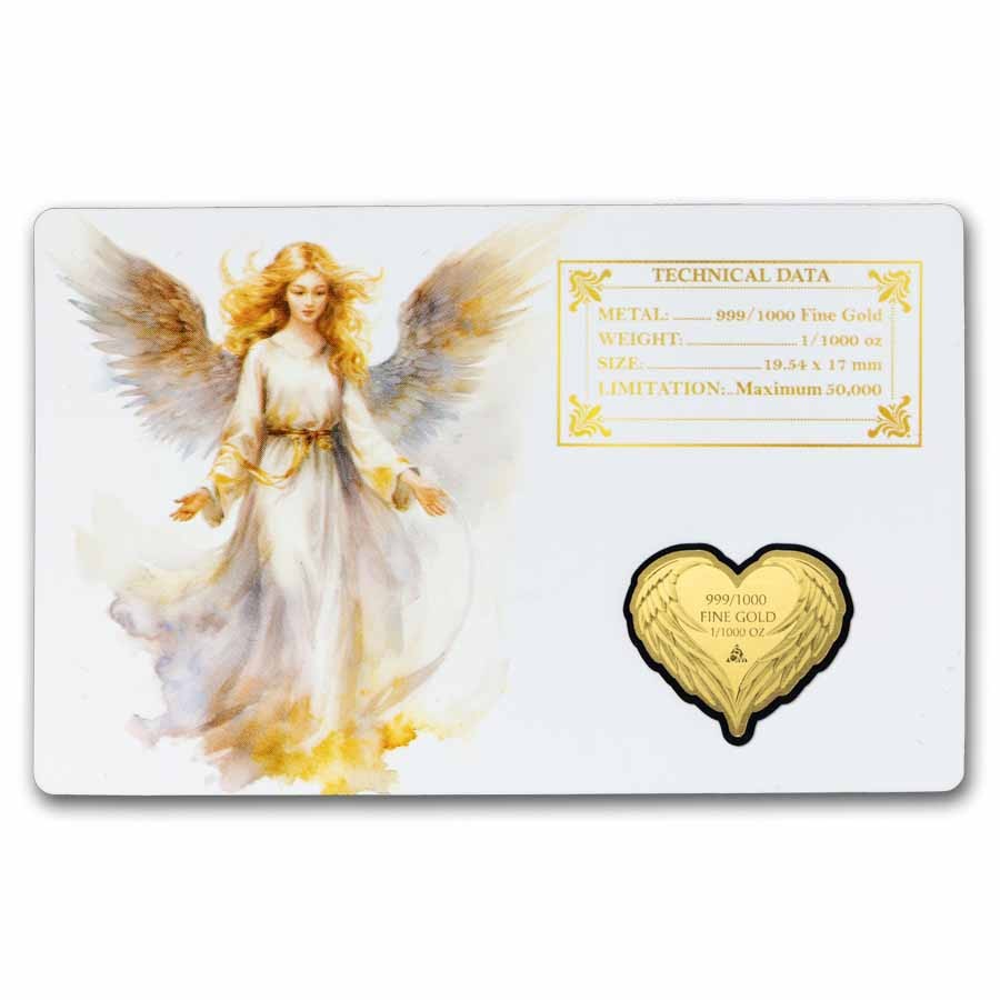 1/1000 oz Gold Bar – Guardian Angel (In Assay)