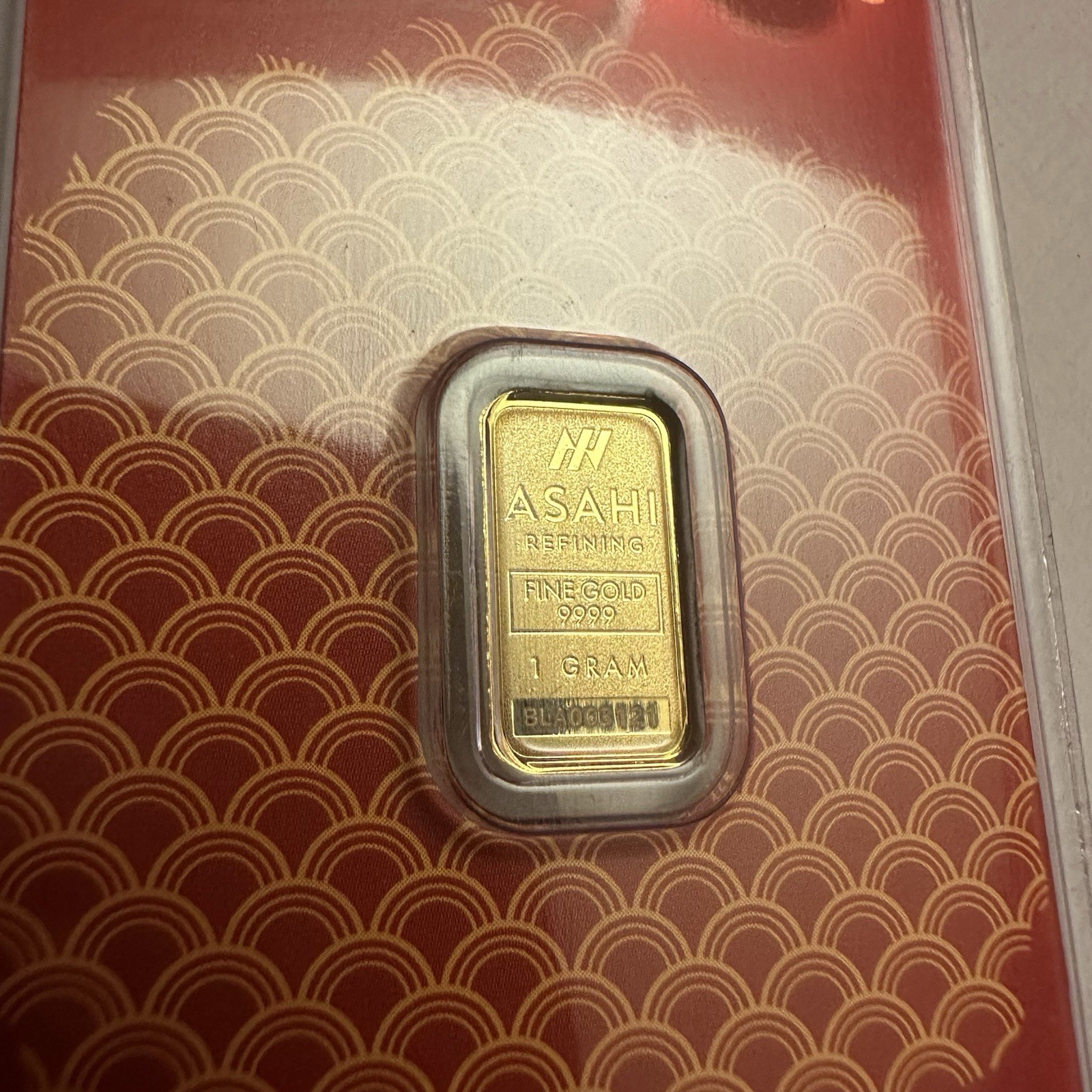2025 Asahi 1g Gram Gold Lunar Year of the Snake Bar in Assay .9999 Fine