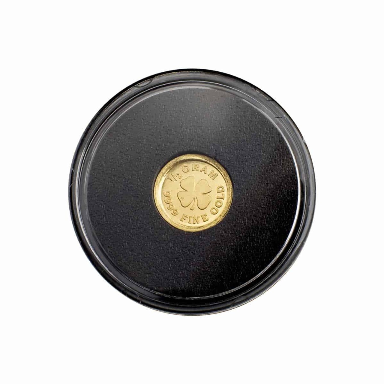 1 Full Tube 10 Pure Gold Rounds .5 Gram .9999 Pure Lucky Bullion Coin 5 Grams