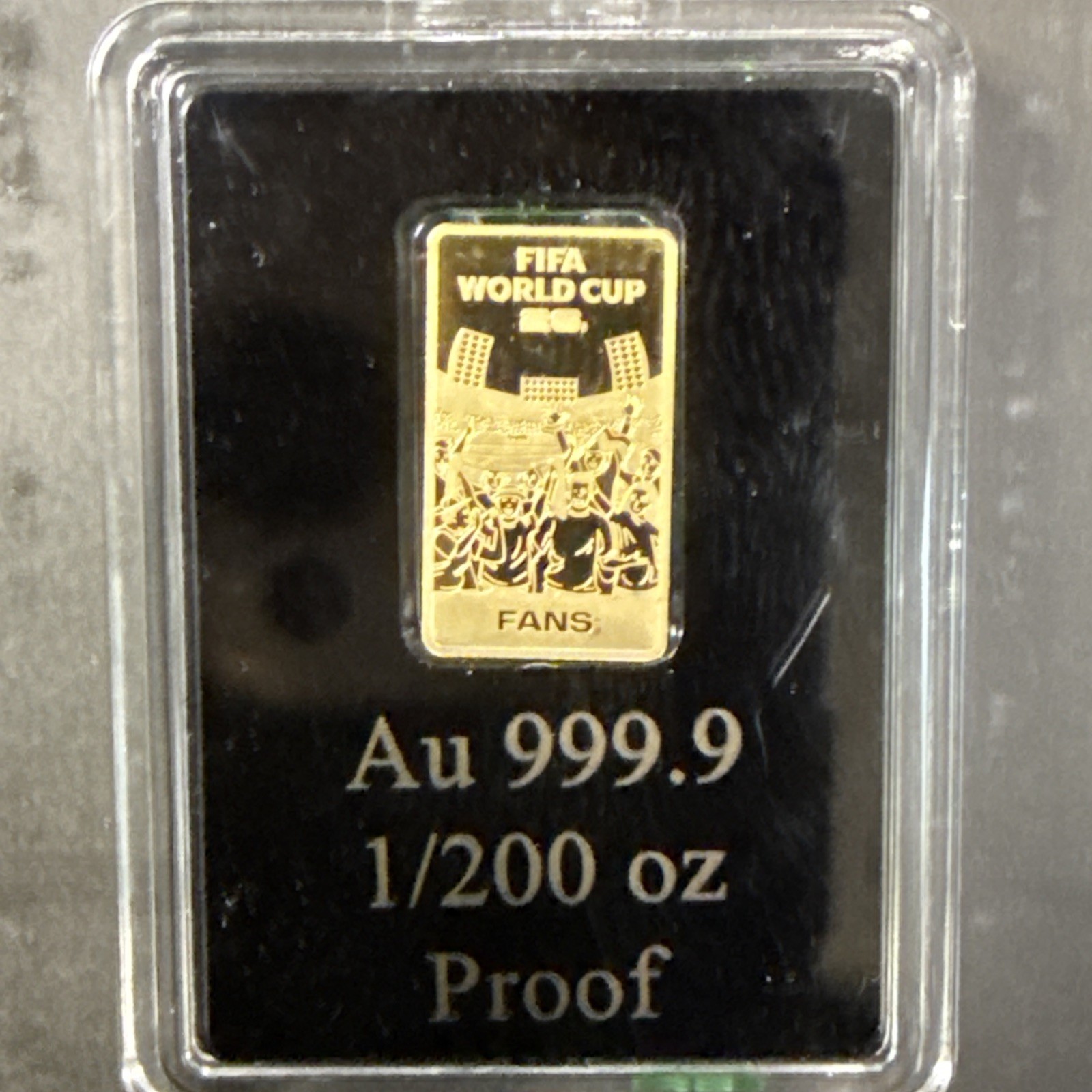 2 X’s FIFI World Cup 2026 Certified 999.9 Fine 1/200 Oz Gold Bar “LIMITED”