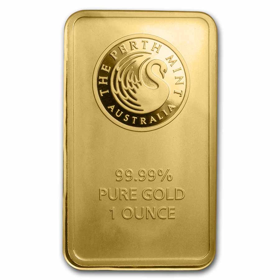 1 oz Gold Bar – Perth Mint .9999 Fine Gold (In Assay)