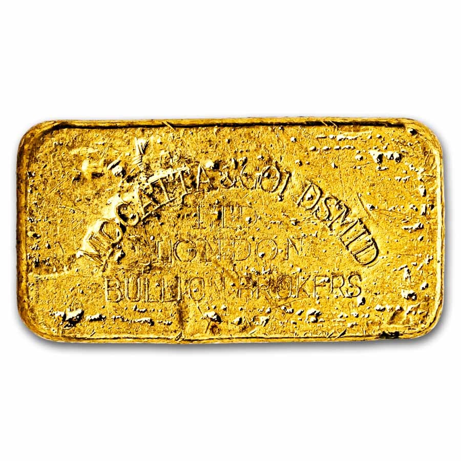 100 gram Gold Bar – Rothschild (Mocatta, .9999 Fine)