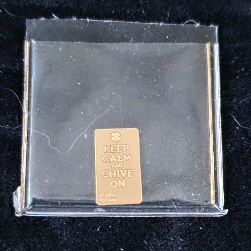 The CHIVE | Shamrock Gold Bar | 1/100th Oz Gold Bar | SOLD OUT