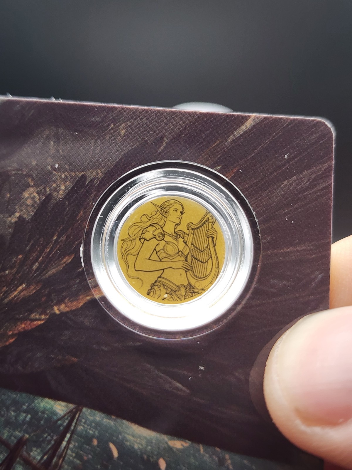 SIREN 1/1000 oz Fine Gold 12mm Coin in Capsule Card 12$ Republic of Liberia 2026