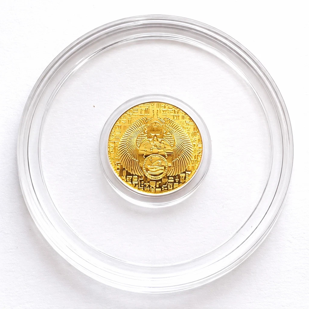 24K Gold 3 Coin Set – Eagle Flag / Mercury / Scarab – .9999 Fine Bullion