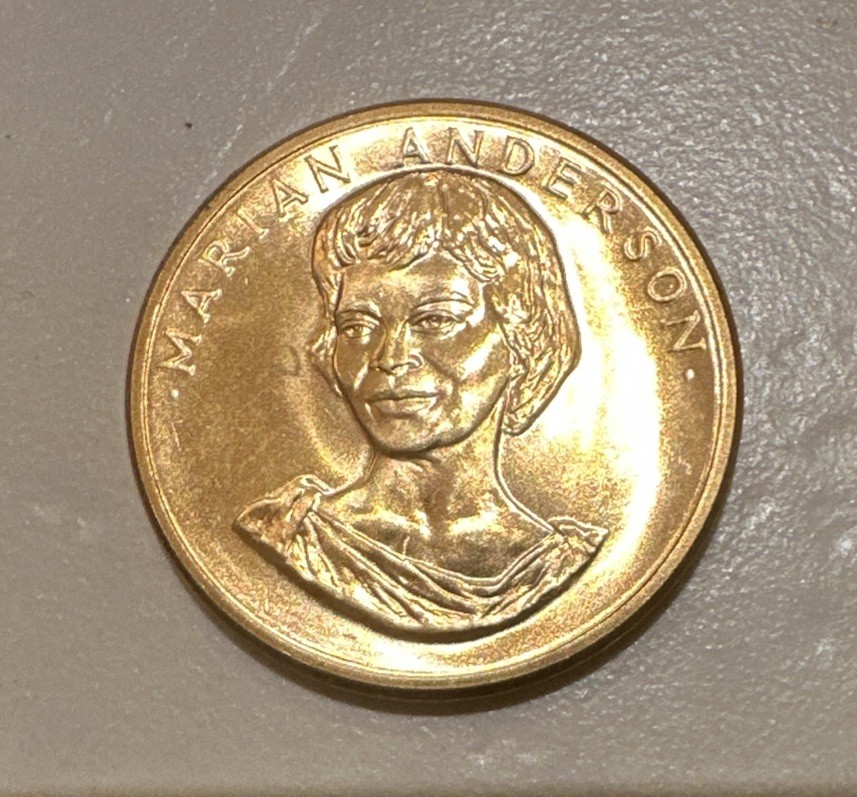 Marian Anderson US Mint 1/2 troy oz of Gold plus 1/18th of copper