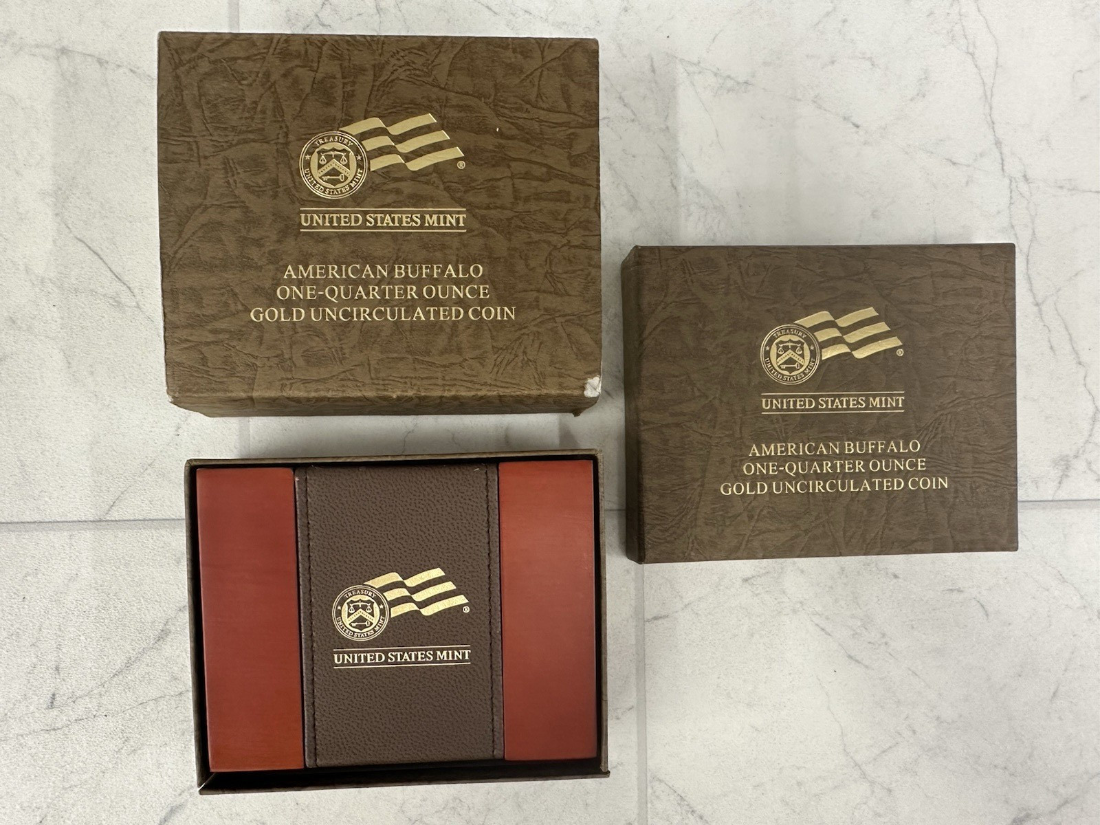 1/4 OUNCE GOLD BUFFALO OPG WITH PAPER SMALL PAPER 2008