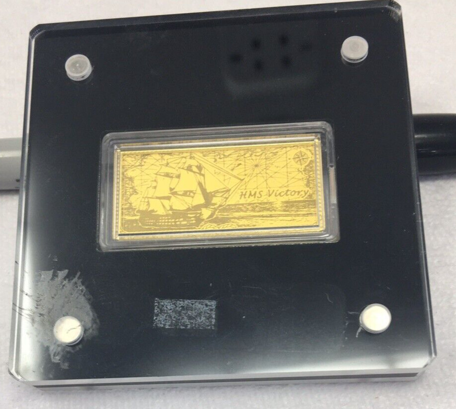 American Mint Legends of the Seas Pure Gold Ingot Collection HMS Victory.