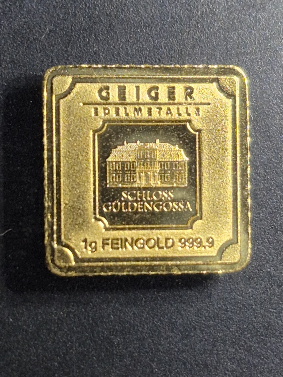 1 Gram Gold Geiger 24k – Premium – Raw Bullion