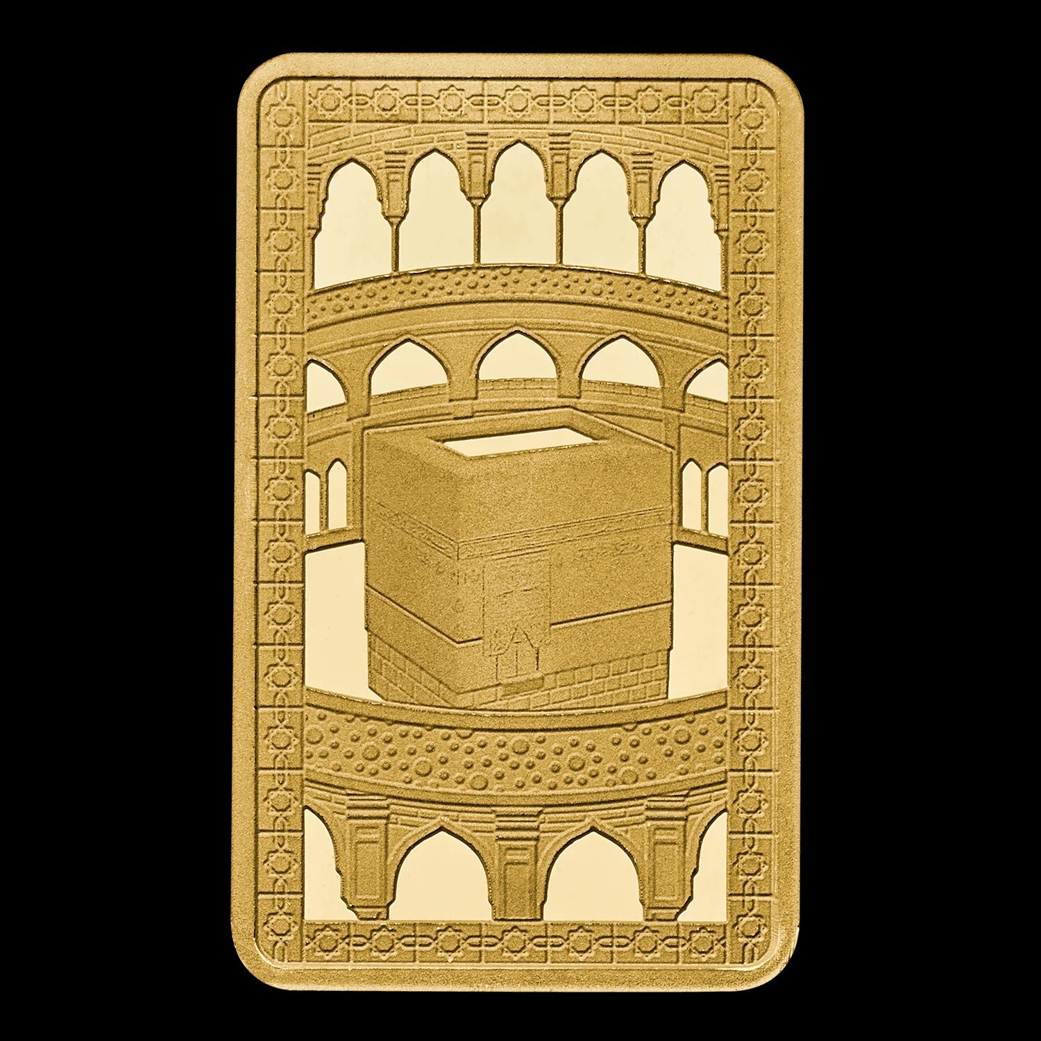 Kaaba 1g Gold Bullion Minted Bar Bullion 999.9 Fine Gold Royal Mint