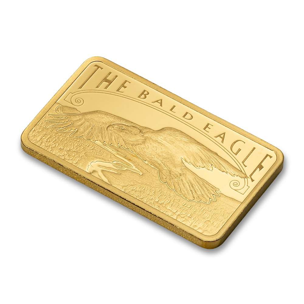 5 Gram PAMP Suisse America The Free Bald Eagle Gold Bar (New w/ Assay)