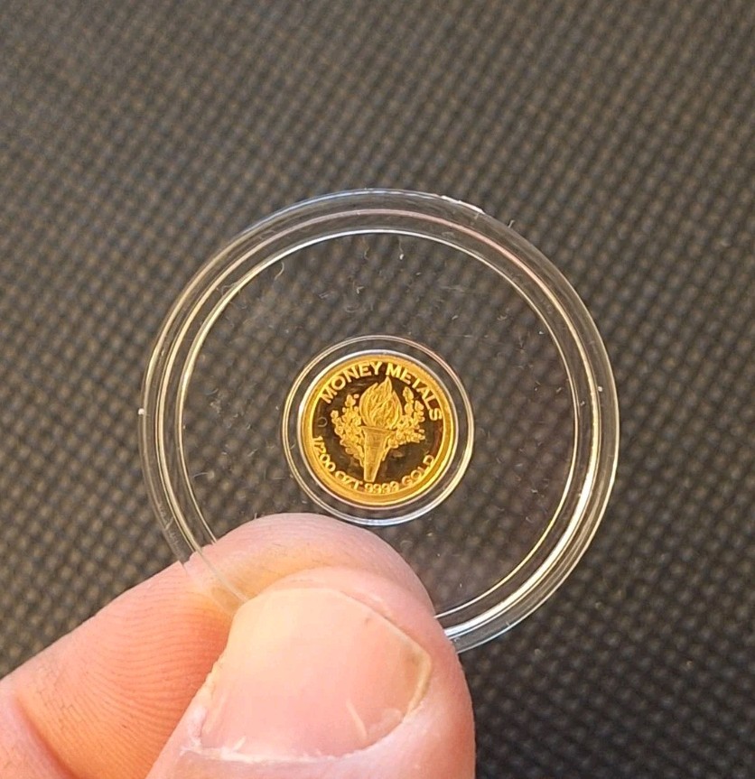 1/200 oz .9999 Fine Gold Winged Liberty Round Rare Fractional Bullion