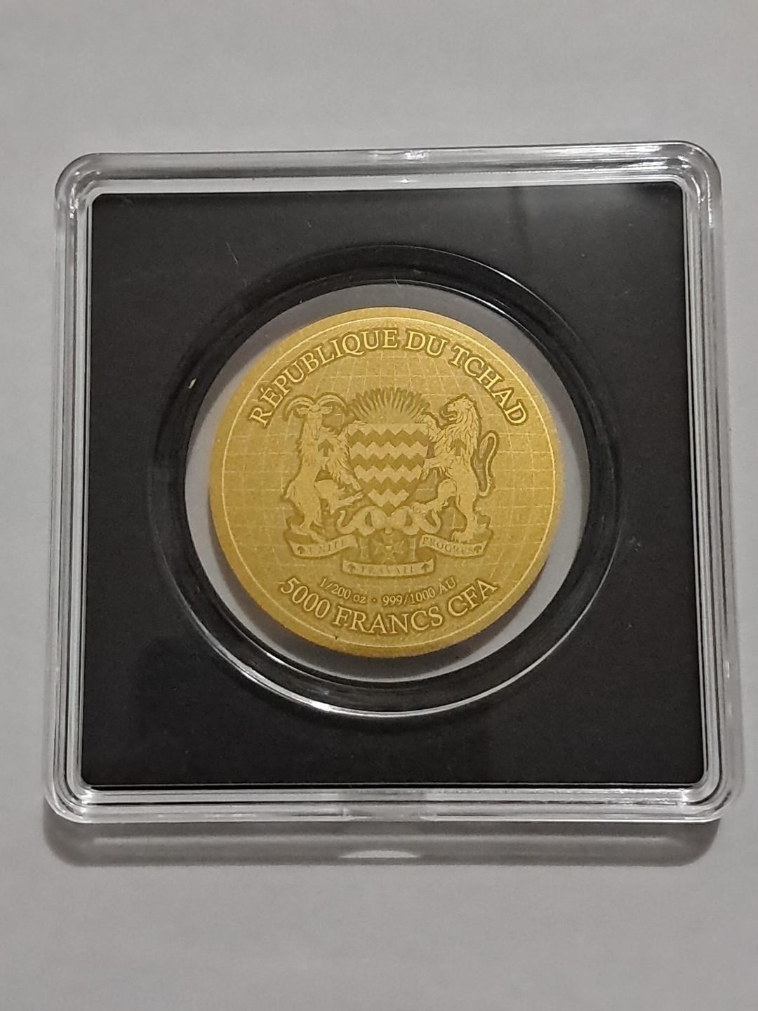 Chad 1/200 oz Gold Coin Foil Tribute of 1933 $20 Double Eagle Coin