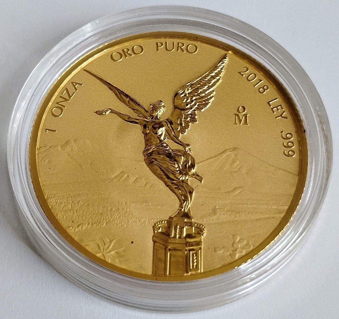 2018 Mexico 1 oz Gold Libertad Reverse Proof .999 fine gold