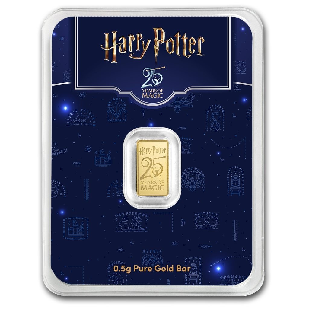 2026 PAMP Suisse Harry Potter 25th Anniversary 0.5g Gold Bar in TEP IN STOCK!!